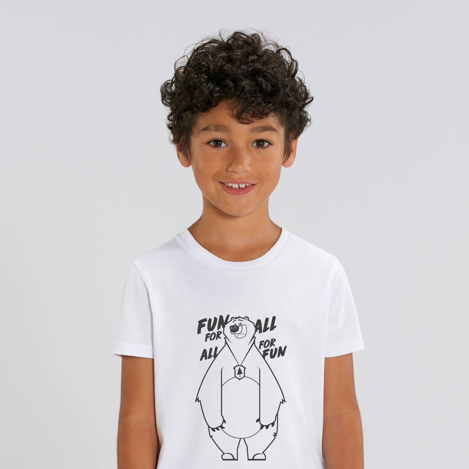 T-shirt  Kid fun for all white boy