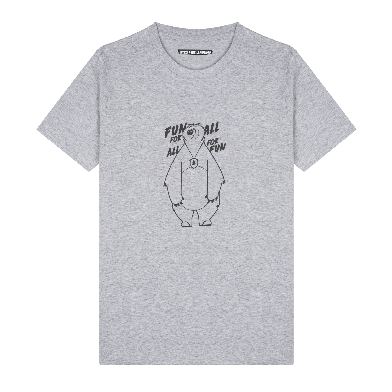 T-shirt-Fun-for-all-gris