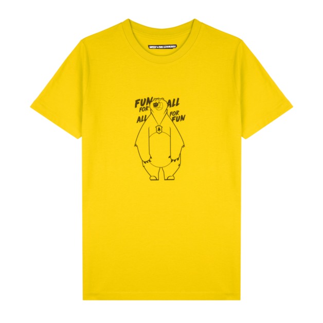 T-shirt-Fun-for-all-jaune