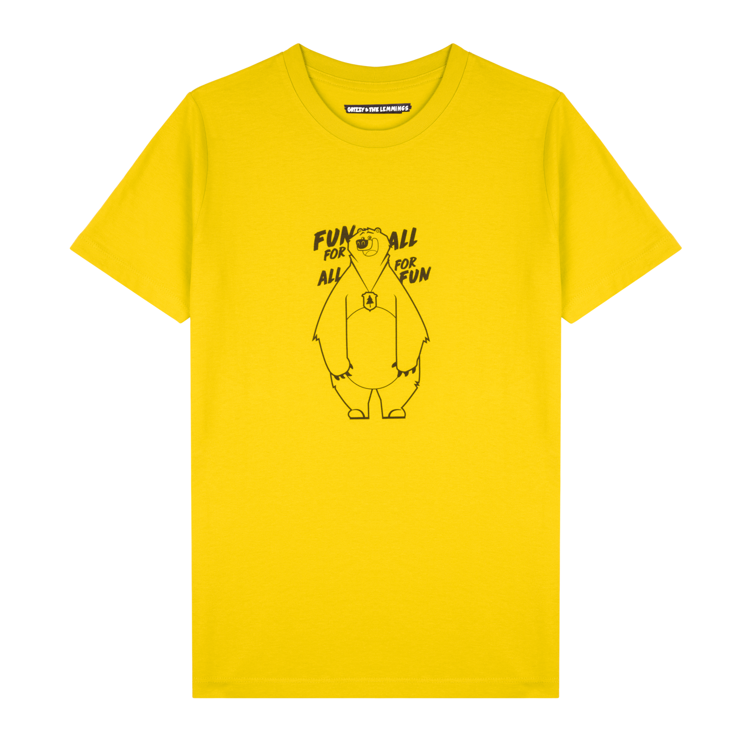 T-shirt-Fun-for-all-jaune