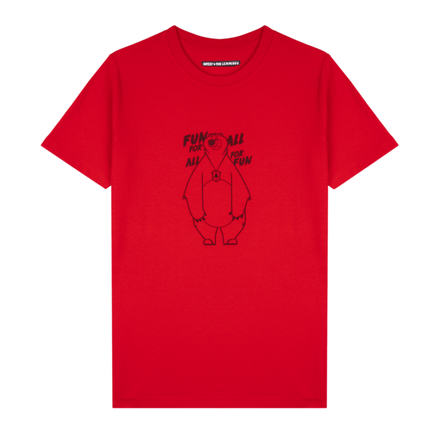 T-shirt-Fun-for-all-rouge