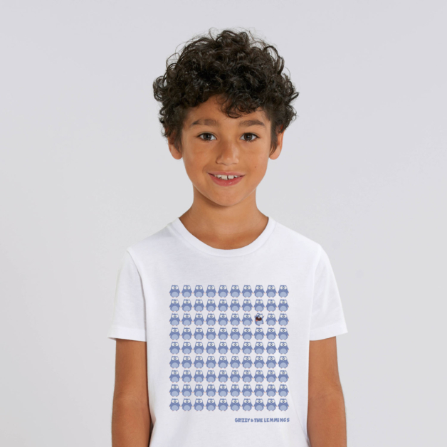 Kid T-shirt 90 lemmings white boy