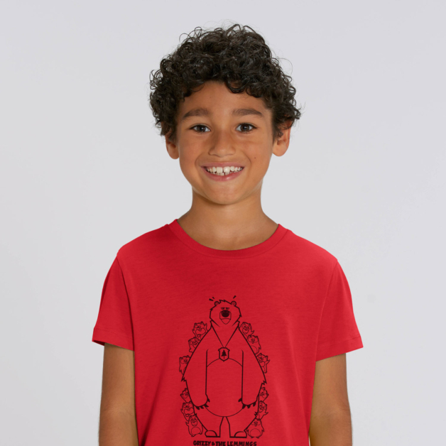 T-shirt grizzy enfant cache cache garcon rouge