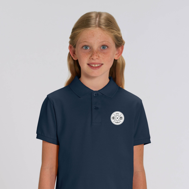 Kid Polo badge girl blue navy