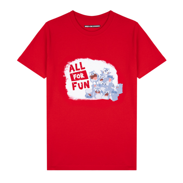T-shirt-All-for-fun-rouge