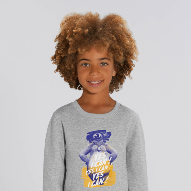 sweatshirt kid "yes i can" boy
